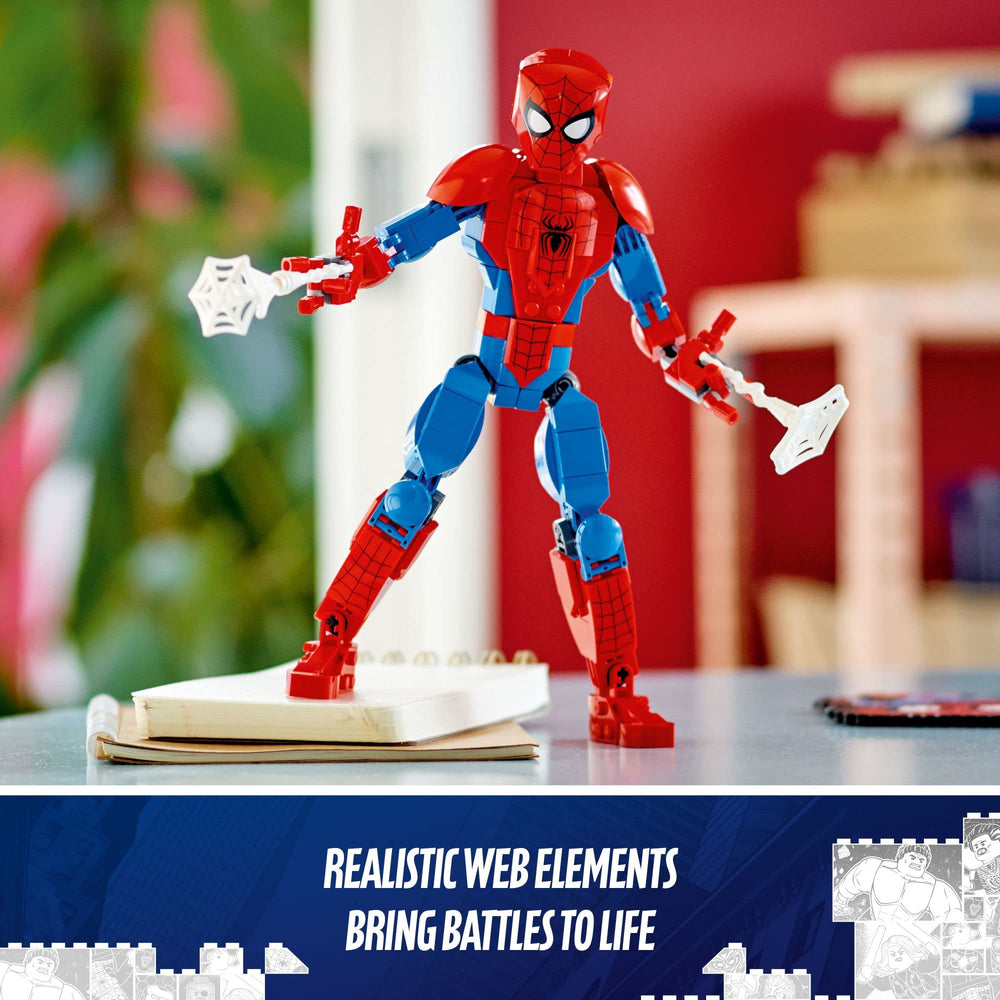 LEGO Marvel Spider-Man figure shown for bedroom decoration and desk display.