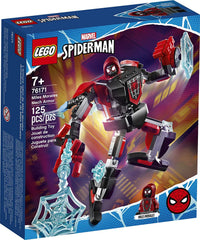 LEGO Marvel Spider-Man Miles Morales Mech Armor front view for imaginative play.