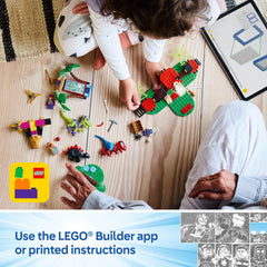 Large web elements enhance creative missions in the LEGO Spidey set