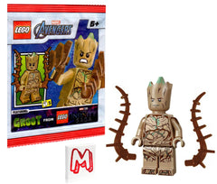 LEGO Marvel Teen Groot figure with branches for imaginative play.