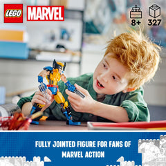 Wolverine figure with fully articulated joints for easy posing.