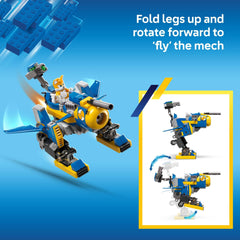 LEGO mech cockpit with storage and turret for action packed play sessions