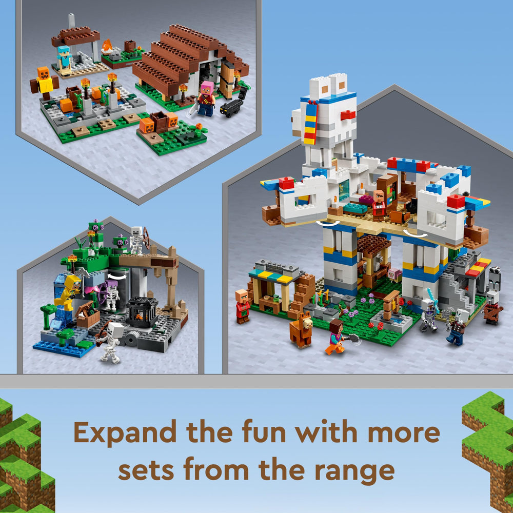 LEGO Minecraft 21189 Skeleton Dungeon crossbows and pickaxe for combat scenes
