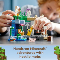 LEGO Minecraft 21189 Skeleton Dungeon rotating skeleton spawner for dramatic reveals