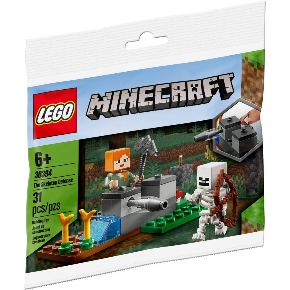 LEGO Minecraft 30394 Skeleton Defense — flicker missile and accessories enhance play scenarios.