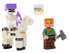 LEGO Minecraft Alex with Skeleton figure ready for imaginative play and display