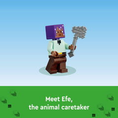 LEGO Minecraft Animal Sanctuary rest carpet offers a comfy space for tired mobs.