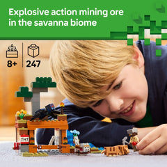 LEGO Minecraft Armadillo Mine Expedition 21269 figures ready for adventurous pretend mining.