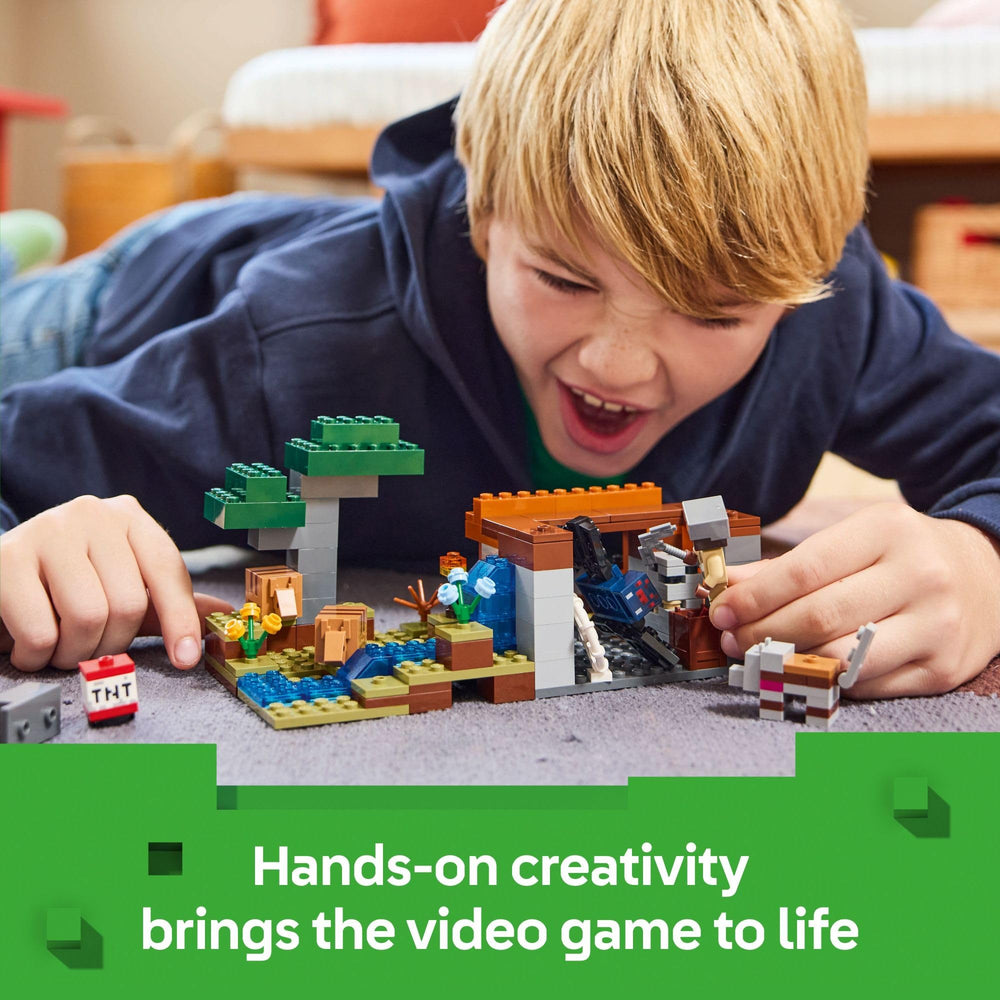 LEGO Minecraft Armadillo Mine Expedition 21269 interchangeable setup sparks new adventures.
