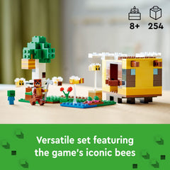 LEGO Minecraft The Bee Cottage removable roof for easy interior access.