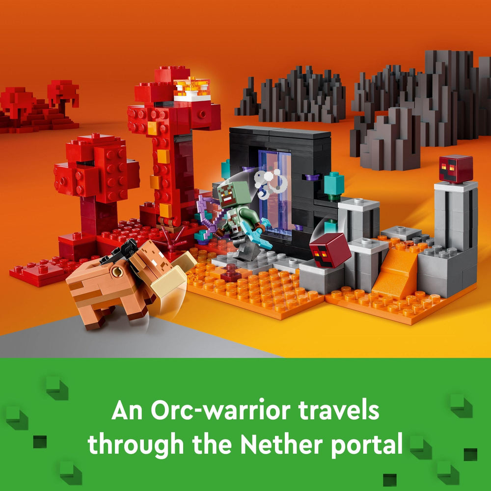 LEGO Minecraft Ghast figure that shoots discs for interactive action.