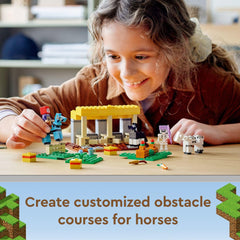 LEGO Minecraft Horse Stable 21171 skeleton horseman figure adds action-packed role play