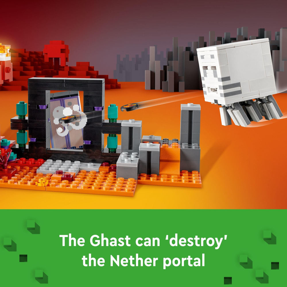 LEGO Minecraft Magma cubes add lava-themed combat moments.