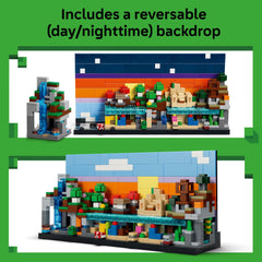 LEGO Minecraft Mini Biomes desert temple and treasure scene