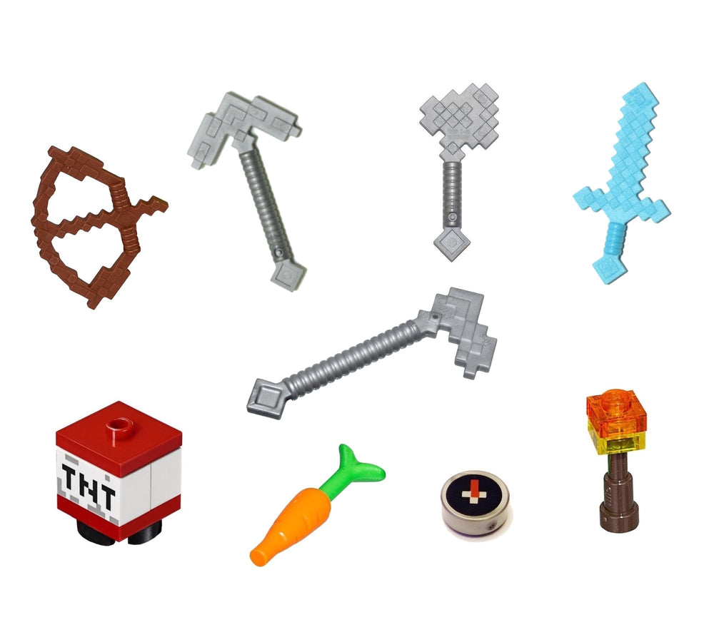 LEGO Minecraft minifigure accessory bow and arrow for creative adventures and pretend battles