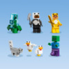LEGO Minecraft The Modern Treehouse 21174 interior bedroom with cozy details