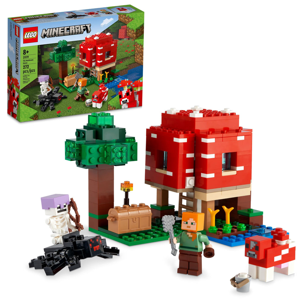 LEGO Minecraft Mushroom House exterior invites imaginative play and storytelling.