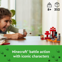 LEGO Minecraft Orc Warrior figure for epic imaginative battles.