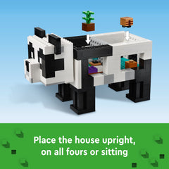 LEGO Minecraft Panda Haven bamboo jungle with cake feeding for Panda interactions.