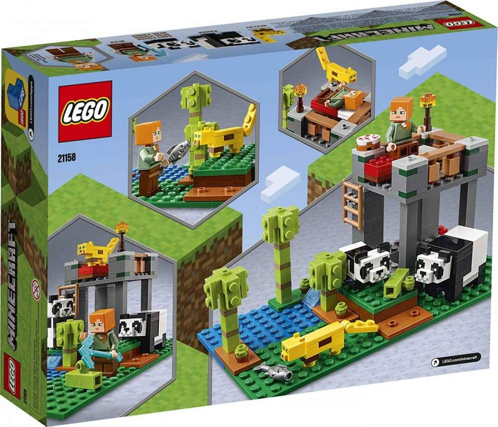 LEGO Minecraft Ocelot and cake props spark adventure play.