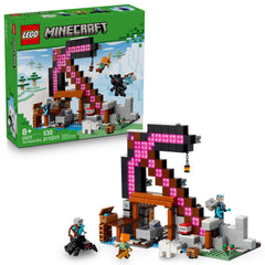 LEGO Minecraft The Pickaxe Mine front view for creative play