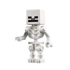 LEGO Minecraft Skeleton minifigure for creative play with compatible bricks.