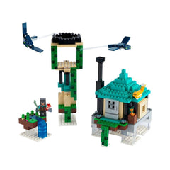 LEGO Minecraft Sky Tower two flying phantoms soaring above modular clouds.