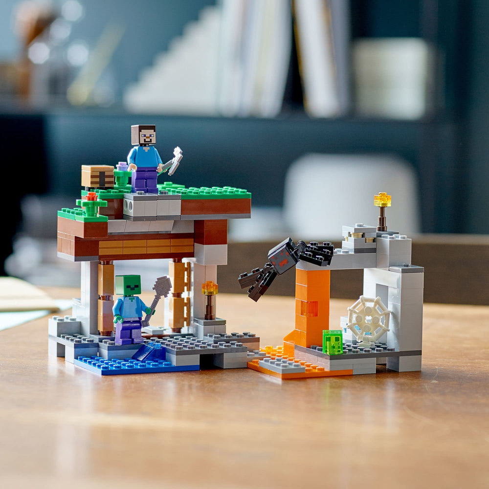 LEGO Minecraft spider figure adds suspense and adventure to playtime.