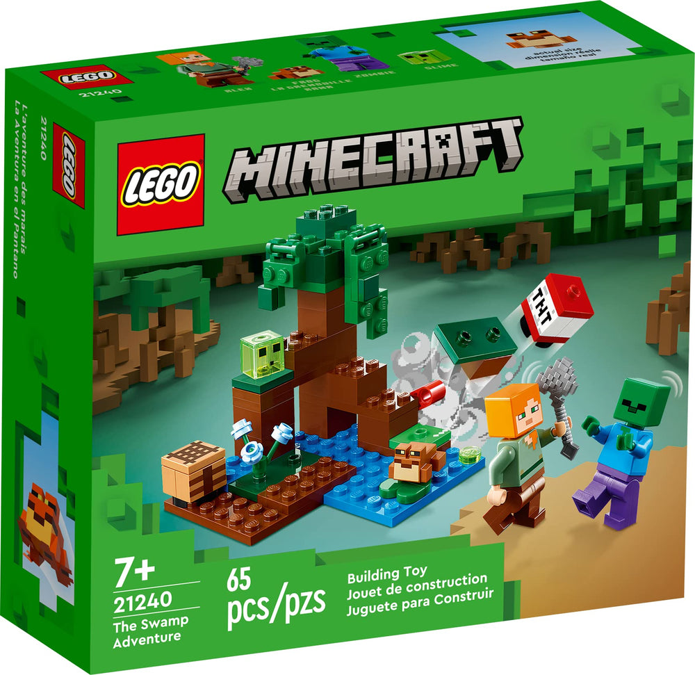 LEGO Minecraft Swamp Adventure: mangrove tree supports creative construction