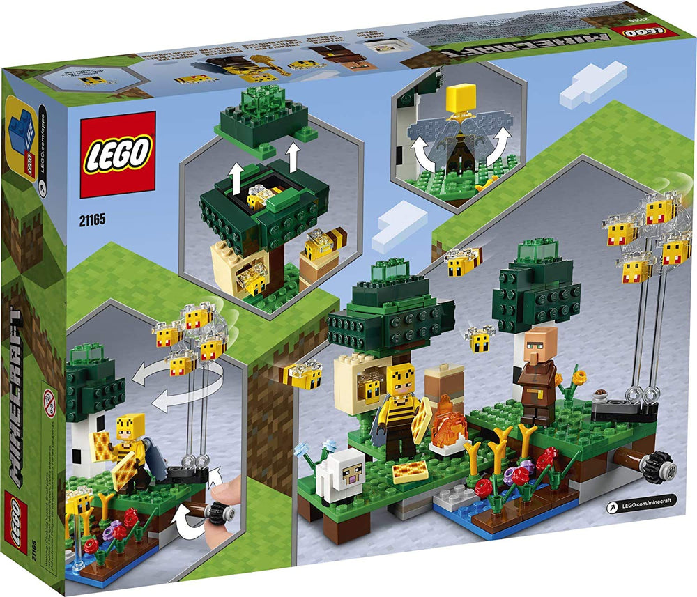 LEGO Minecraft The Bee Farm rotating flight feature adds motion to play