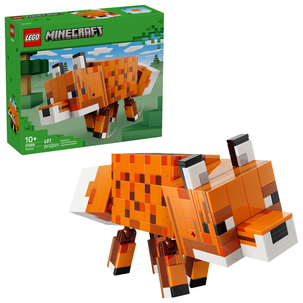 LEGO Minecraft The Fox poseable figure for action play and display