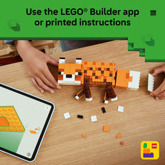 LEGO Minecraft The Fox dimensions ideal for display-ready setup