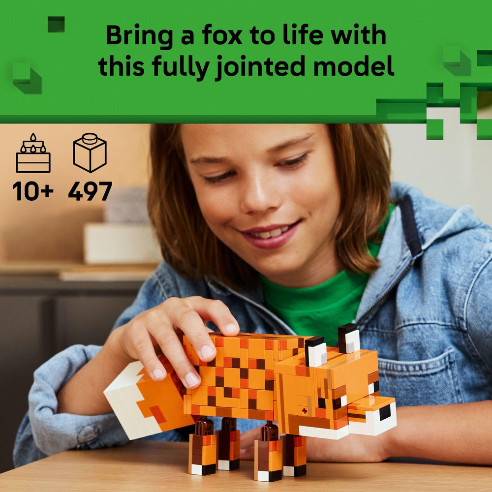 LEGO Minecraft The Fox movable legs and neck for dynamic posing