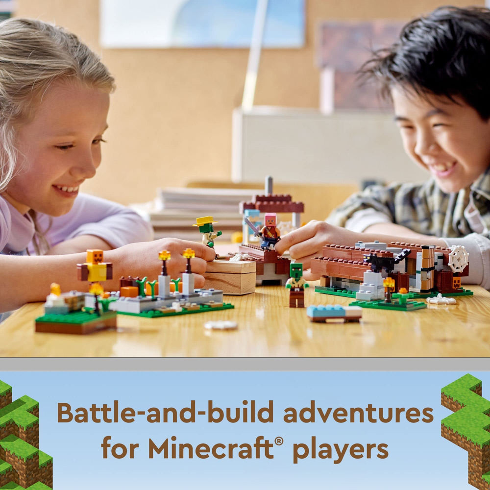 LEGO Minecraft zombie farmer pumpkin patch scene sparks storytelling and roleplay