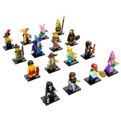 LEGO Minifigures Series 12 71007 collection display shows new characters for creative builds.