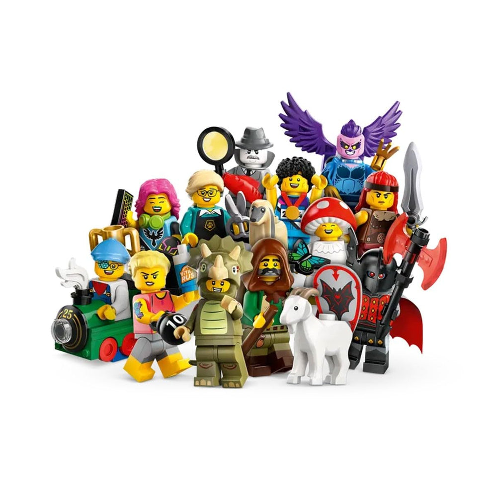 LEGO Minifigures Series 25 surprise box showing a collectible figure for imaginative play.