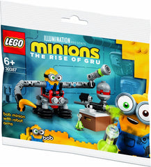 LEGO Minions Bob during playtime assembly highlights easy, constructive fun.