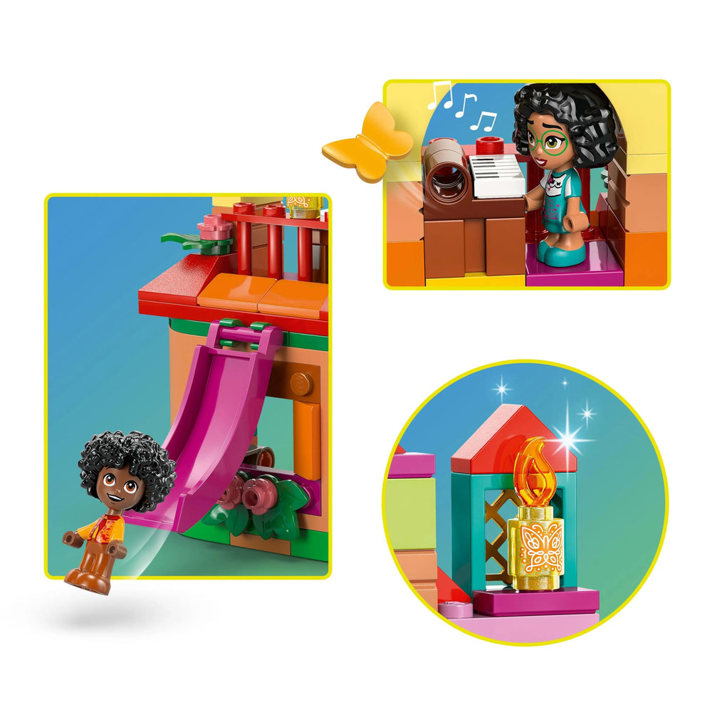 LEGO Disney characters figures enable creative narratives within the dollhouse.