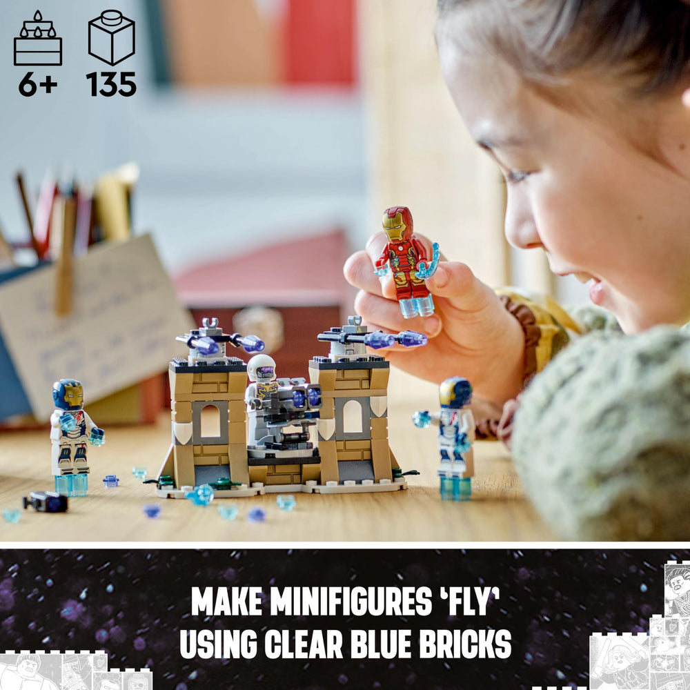 LEGO tall towers with non-firing missile launchers for defense visuals