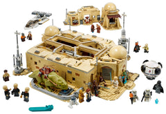 LEGO Mos Eisley Cantina roof removed — easy interior access for play and display
