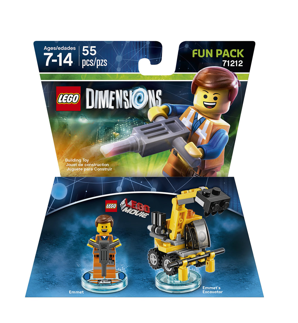 LEGO Movie Emmet Fun Pack figure for display and play in LEGO Dimensions.