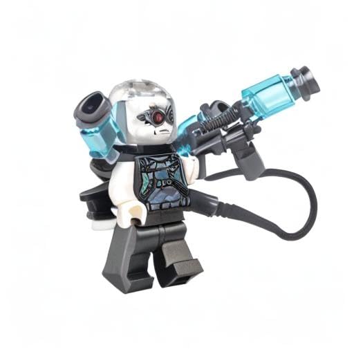 LEGO Mr. Freeze Batman minifigure packaging emphasizes safety for younger collectors.