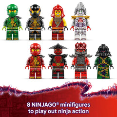 LEGO NINJAGO Arc Dragon of Focus assembled with 869 pieces for creative building