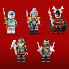 LEGO NINJAGO Bone Knight trio with temple scene for villain battles