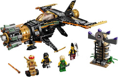 LEGO NINJAGO Boulder Blaster rotating front shooters boost rapid-fire play.