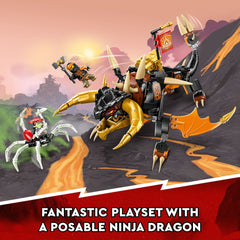 Earth Dragon EVO upgrade with golden wings, horns, and tail for bigger battles