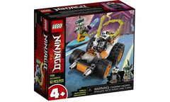 LEGO NINJAGO Cole’s Speeder Car front view for quick, imaginative play sessions.
