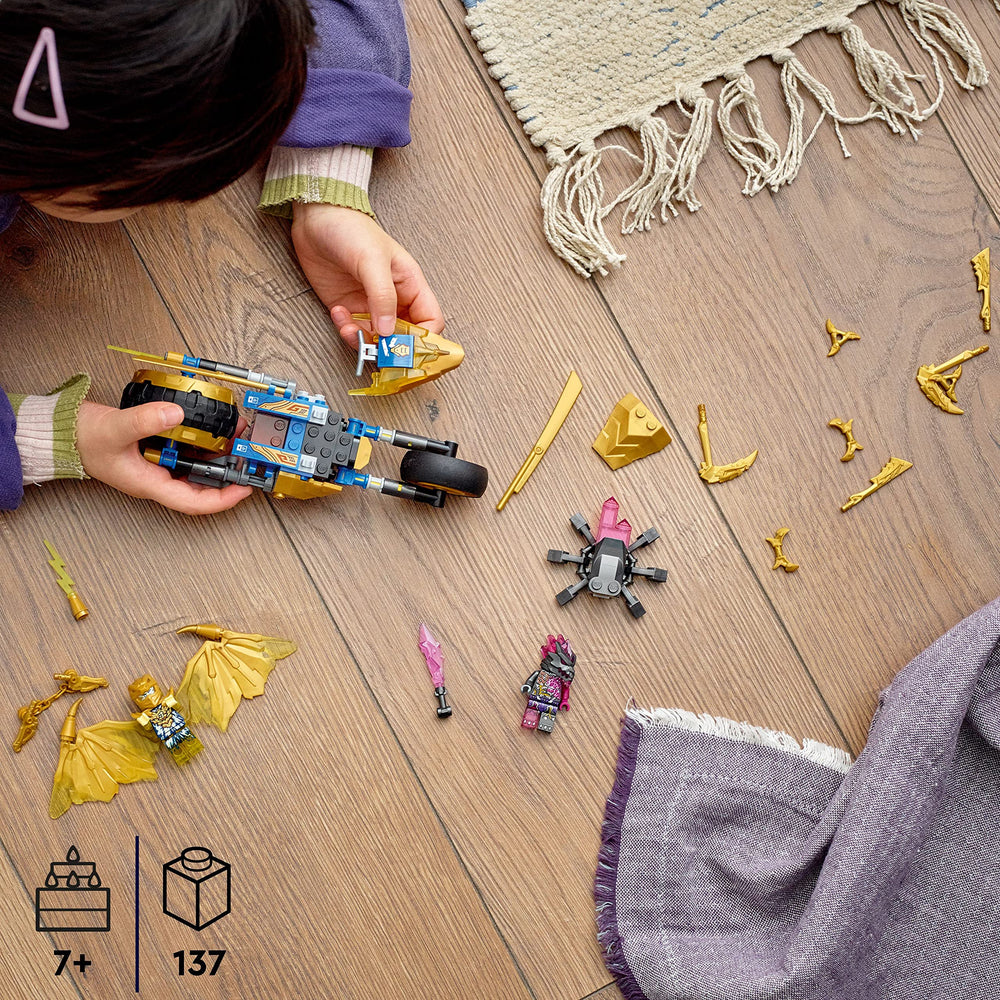 LEGO NINJAGO set with 137 pieces inspires creative building and play.