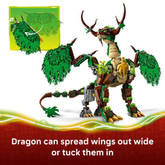 LEGO NINJAGO Dragon of Life minifigure saddle scene for rider adventures