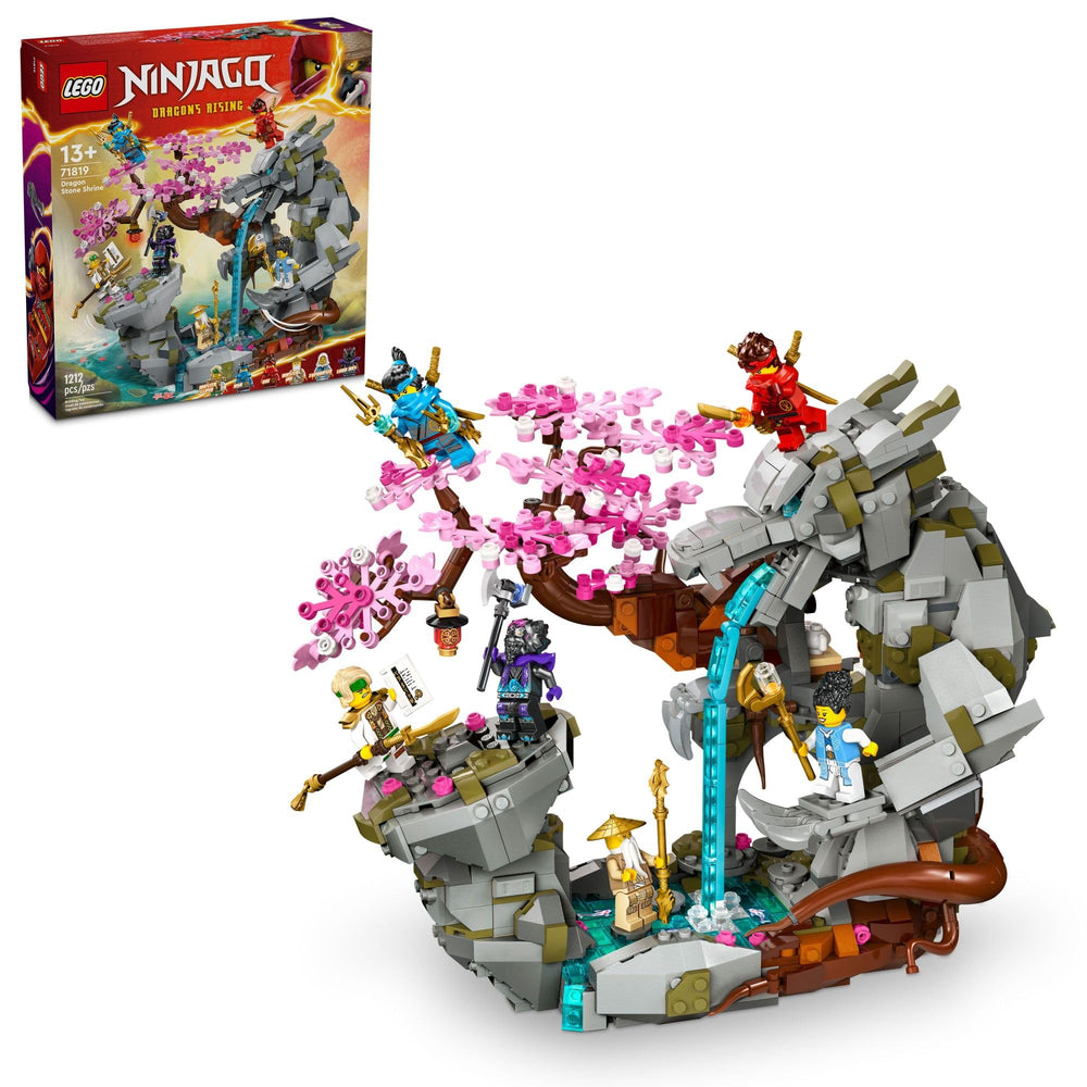 LEGO NINJAGO Dragon Stone Shrine dragon statue scene for display and action